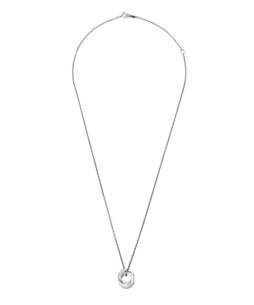 ネックレス “for Gift”ロゴプレーンダブルリングネックレス/シルバー925「LION HEART / ライオンハート」 メンズ レディースの画像