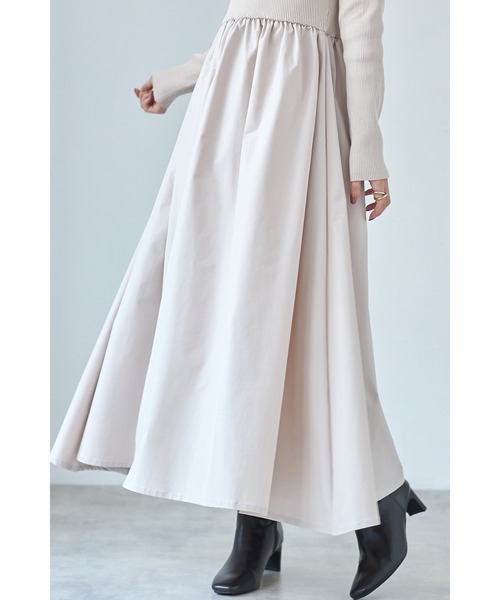 「&. NOSTALGIA」 ドッキングワンピース S ライトベージュ レディース_画像4