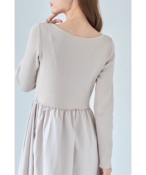 「&. NOSTALGIA」 ドッキングワンピース S ライトベージュ レディース_画像5