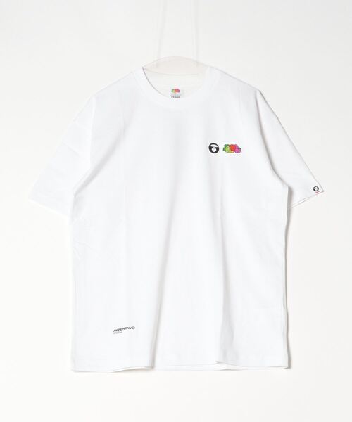 「AAPE BY A BATHING APE」 半袖Tシャツ - ホワイト メンズ_画像2