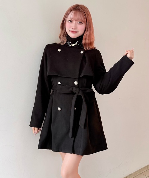 NOMAE（ノーマエ） コート アウター ビットスタンドカラーミドルコート