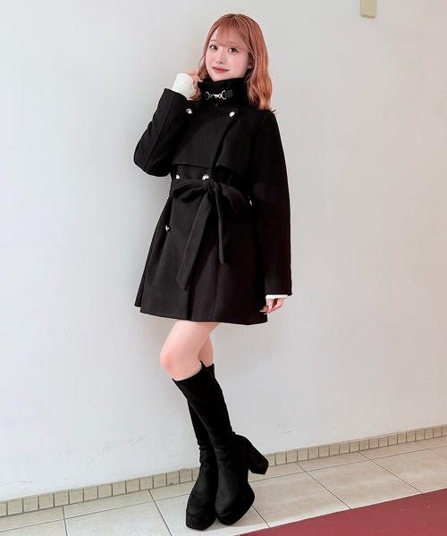 NOMAE（ノーマエ） コート アウター ビットスタンドカラーミドルコート