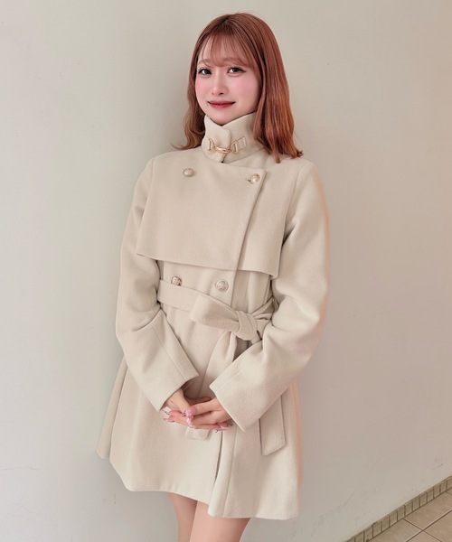 NOMAE（ノーマエ） コート アウター ビットスタンドカラーミドルコート