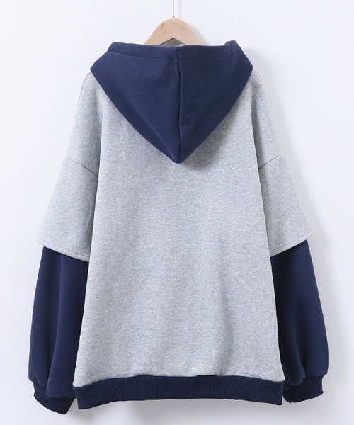 「meJane」 プルオーバーパーカー LL グレー レディース_画像5