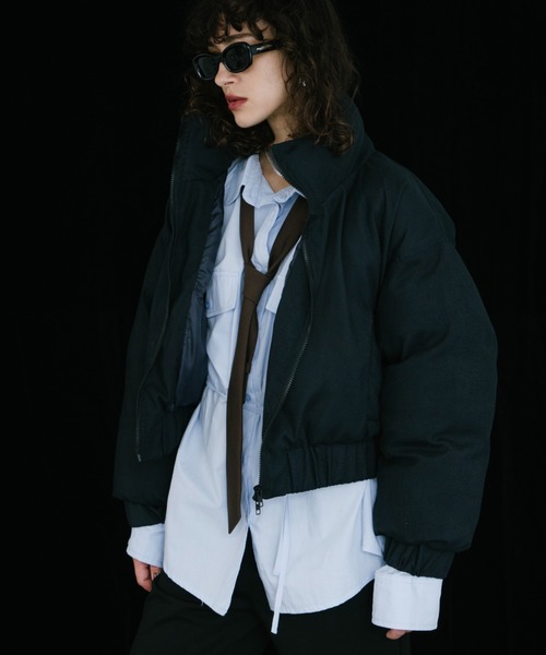 HANNE ブルゾン アウター ショートパディングブルゾン レディース