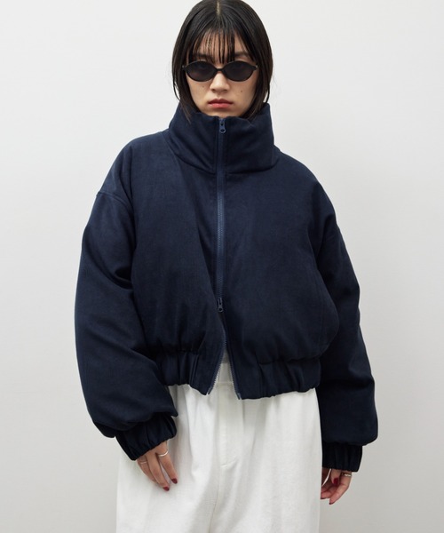 HANNE ブルゾン アウター ショートパディングブルゾン レディース