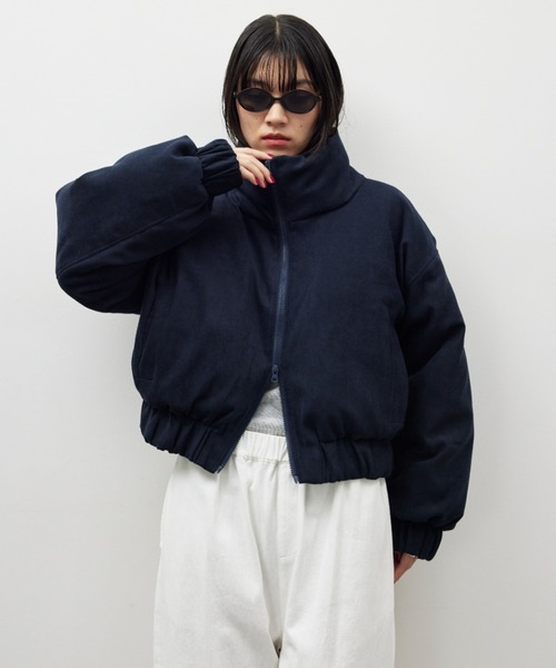 HANNE ブルゾン アウター ショートパディングブルゾン レディース