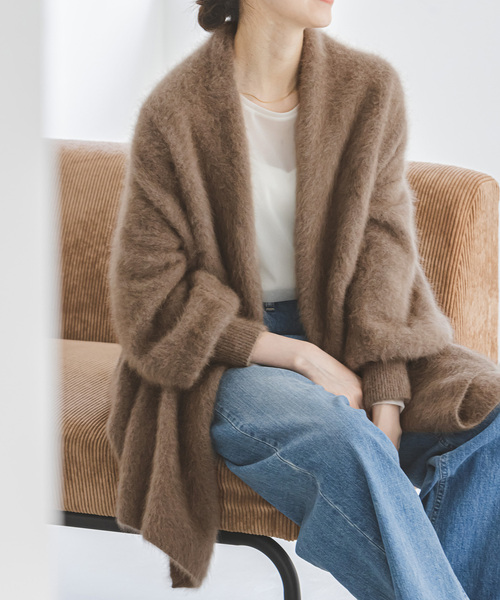 NOBLE（ノーブル） ニットカーディガン FREE ブラック レディース