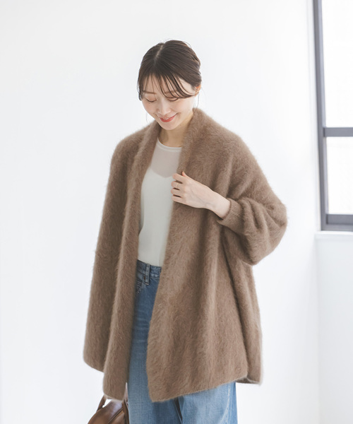 NOBLE（ノーブル） ニットカーディガン FREE ブラック レディース