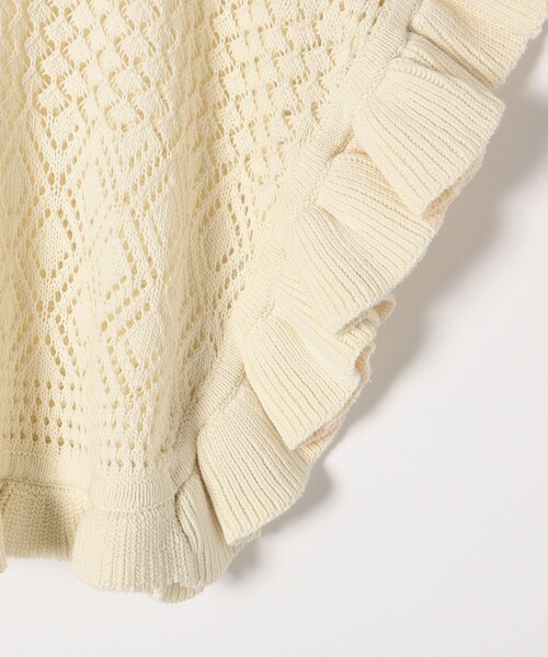 「SHIPS any」 半袖ニット ONE SIZE オフホワイト レディース_画像7