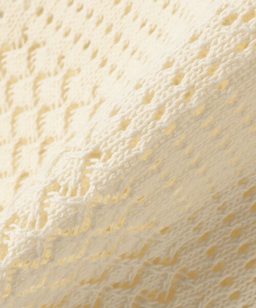 「SHIPS any」 半袖ニット ONE SIZE オフホワイト レディース_画像8