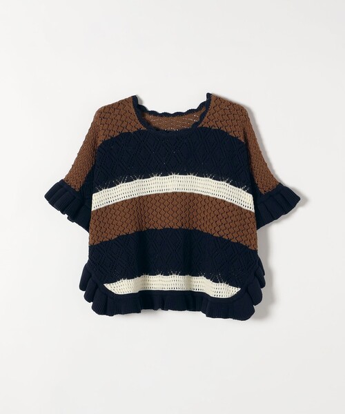 「SHIPS any」 半袖ニット ONE SIZE オフホワイト レディース_画像9