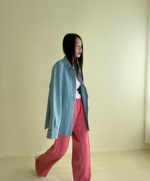 「Didot.showroom」 イージーパンツ S レッド レディース_画像2