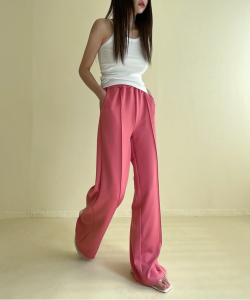 「Didot.showroom」 イージーパンツ S レッド レディース_画像5