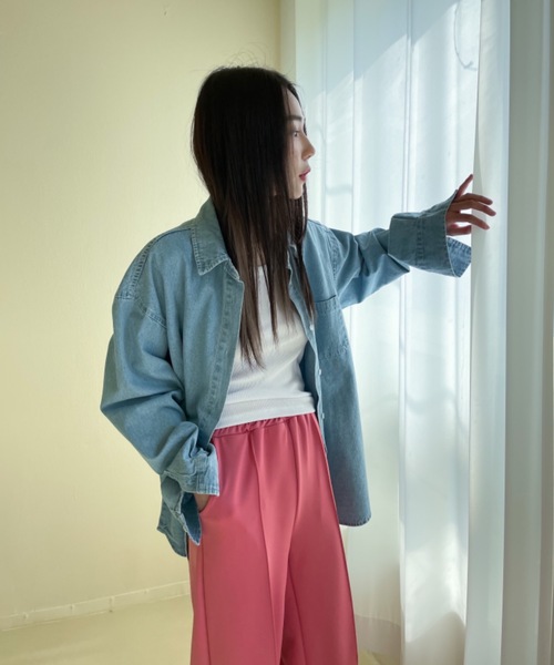 「Didot.showroom」 イージーパンツ S レッド レディース_画像7