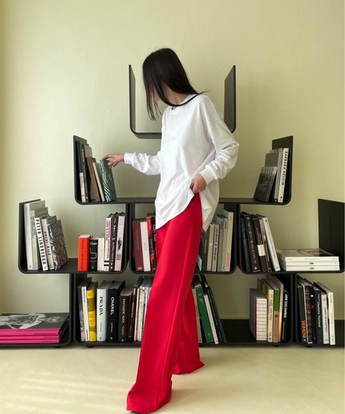 「Didot.showroom」 イージーパンツ S レッド レディース_画像8