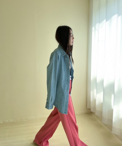 「Didot.showroom」 イージーパンツ S レッド レディース_画像9