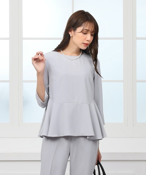 「DRESS LAB」 セットアップ L グレー レディース_画像2