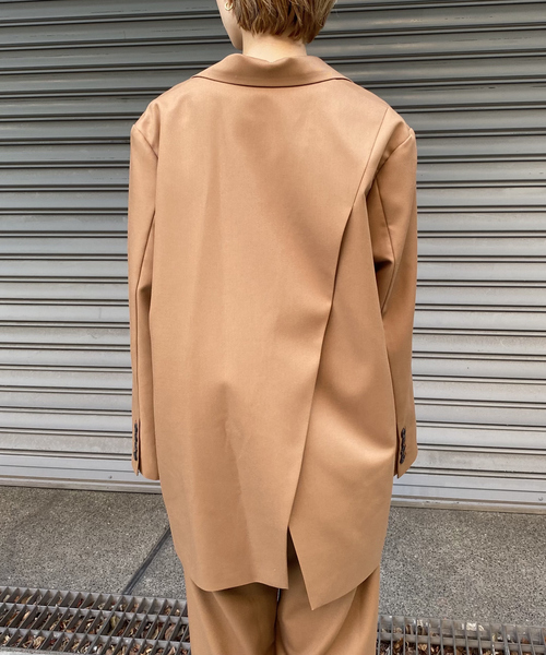 「NOMINE」 テーラードジャケット フリー キャメル レディース_画像8