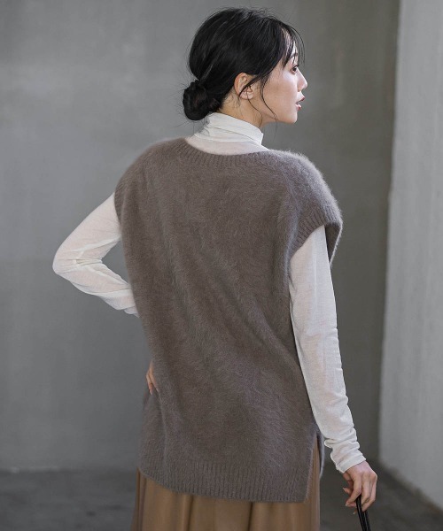 Droite lautreamont（ドロワット・ロートレアモン） ベスト ジレ FOX