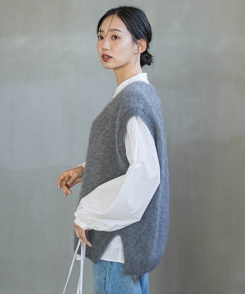 Droite lautreamont（ドロワット・ロートレアモン） ベスト ジレ FOX