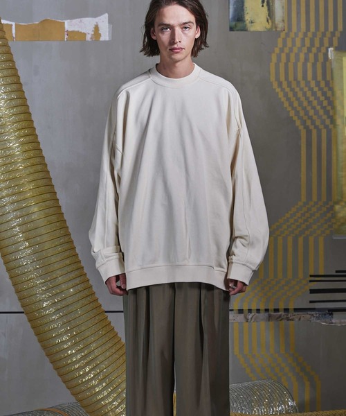 MAISON SPECIAL（メゾンスペシャル） スウェットカットソー 1 グレー