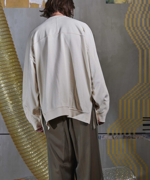 「MAISON SPECIAL」 スウェットカットソー 1 グレー メンズ_画像3