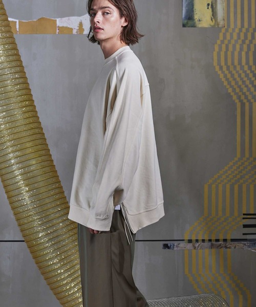 「MAISON SPECIAL」 スウェットカットソー 1 グレー メンズ_画像4