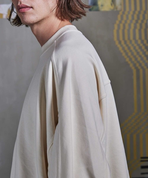 「MAISON SPECIAL」 スウェットカットソー 1 グレー メンズ_画像9