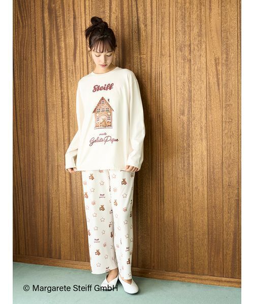 gelato pique（ジェラートピケ） パジャマ ルームウェア 「Steiff」総