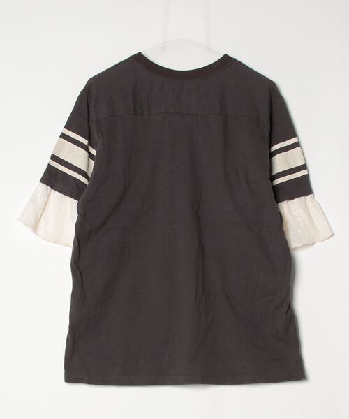 「GO TO HOLLYWOOD」 半袖カットソー ONE SIZE チャコールグレー レディース_画像2