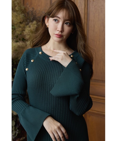 Her lip to ニットワンピース S グリーン レディース : ZOZOTOWN Yahoo