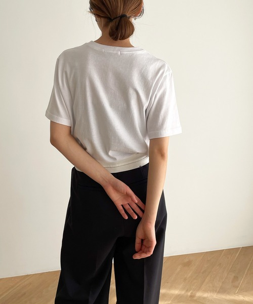 「CANAL JEAN」 「el mar」半袖Tシャツ ONE SIZE ブラック レディース_画像5