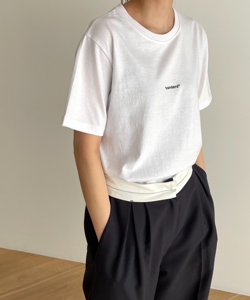 「CANAL JEAN」 「el mar」半袖Tシャツ ONE SIZE ブラック レディース_画像6