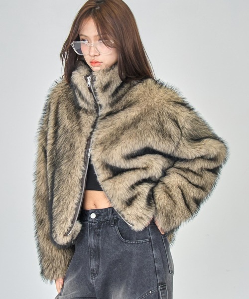 ANAP（アナップ） ブルゾン アウター ダブルジップ ミックスファー