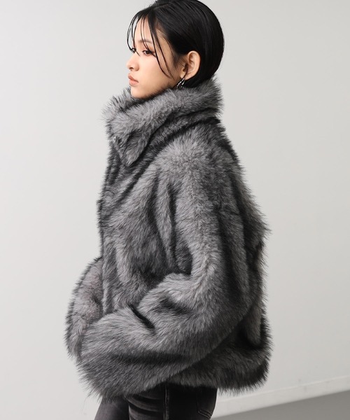 ANAP（アナップ） ブルゾン アウター ダブルジップ ミックスファー