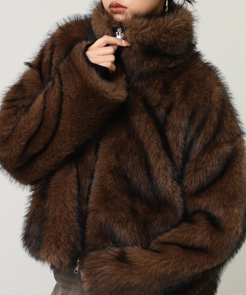 ANAP（アナップ） ブルゾン アウター ダブルジップ ミックスファー