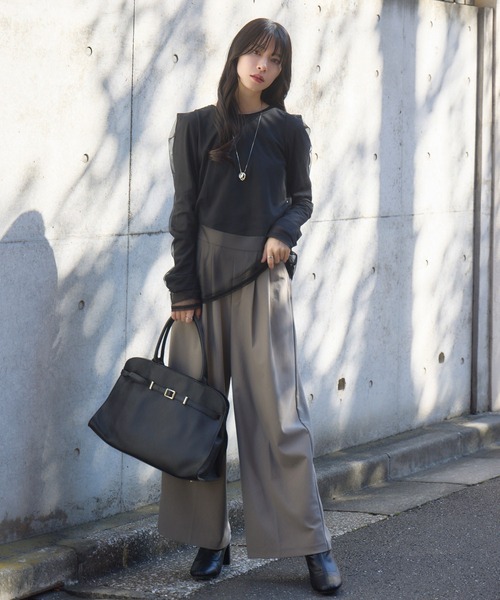 「KATHARINE ROSS」 トートバッグ MEDIUM ブラック レディース_画像2