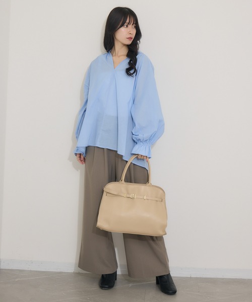 「KATHARINE ROSS」 トートバッグ MEDIUM ブラック レディース_画像6