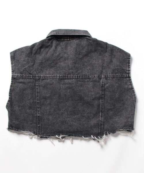 「MASHIRO」 ベスト FREE ブラック レディース_画像2