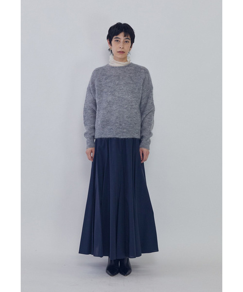 1er Arrondissement ウールモヘア畦ニットプルオーバー 1er Arrondissement ニット セーター ウールモヘア畦ニットプル