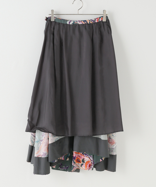 「IENA」 ロングスカート 36 チャコールグレー レディース_画像8