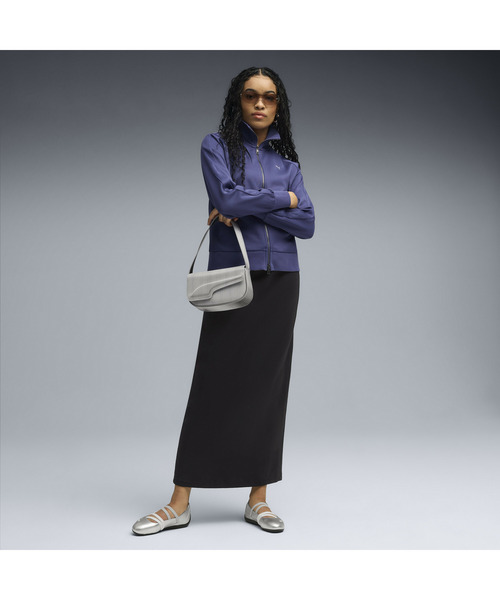 「PUMA」 ローカットスニーカー 25.5cm シルバーグレー レディース_画像2