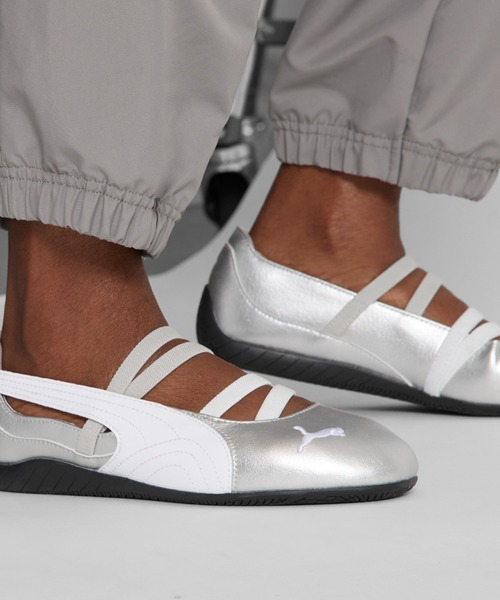 「PUMA」 ローカットスニーカー 25.5cm シルバーグレー レディース_画像9