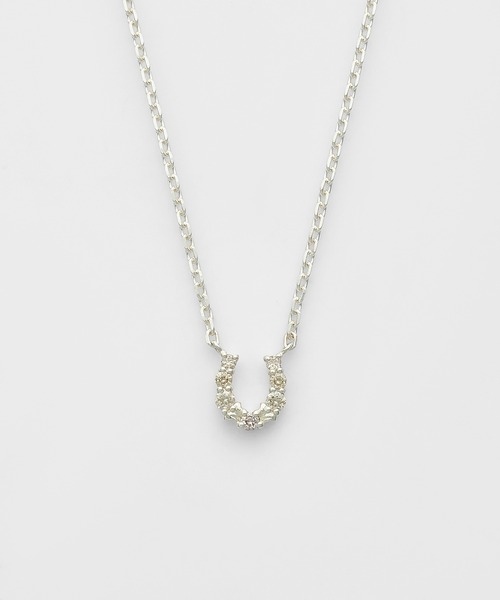 agete（アガット） ネックレス シルバーダイヤモンドネックレス