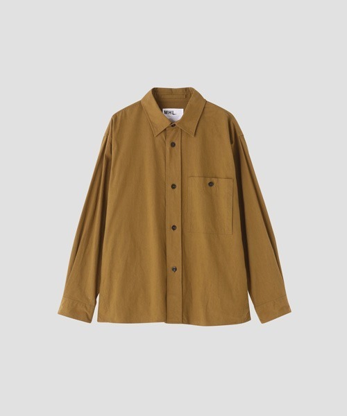 [MHL.] рубашка с длинным рукавом SMALL Brown женский 
