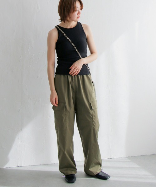 「notch.」 カーゴパンツ M ダークグリーン レディース_画像9