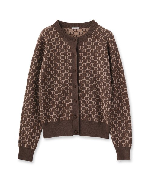 「DRESSTERIOR」 ニットカーディガン 38 ホワイト レディース_画像2