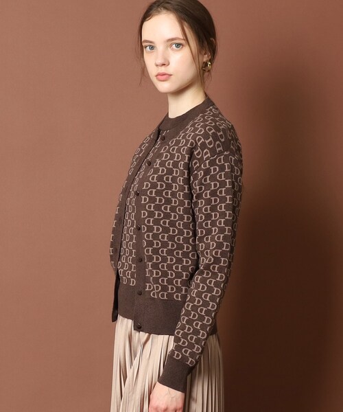 「DRESSTERIOR」 ニットカーディガン 38 ホワイト レディース_画像4