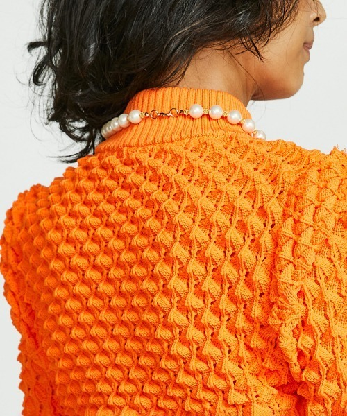 「Sov.」 長袖ニット 38 オフホワイト レディース_画像4